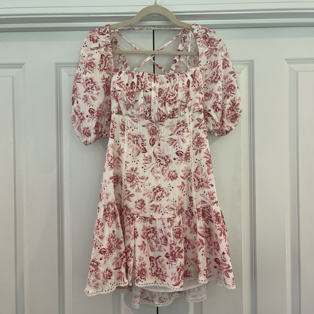 MinkPink open-back mini dress